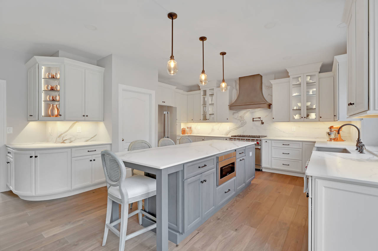 Luxurious Bertch Kitchen Remodel, Oyster Bay and Chinchilla