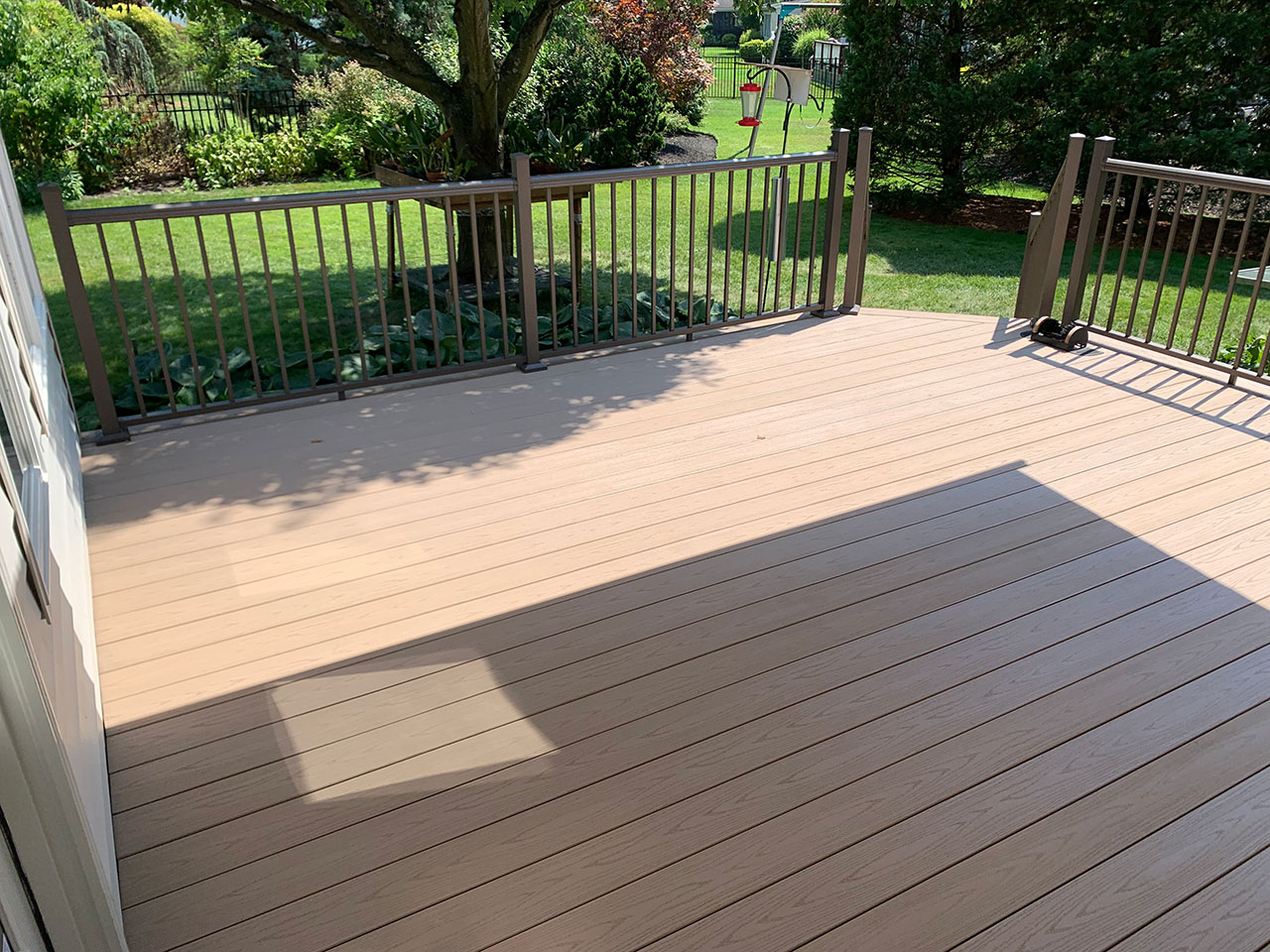 Morrestown Azek Deck Harvest collection with RDI Bronze Railing - After