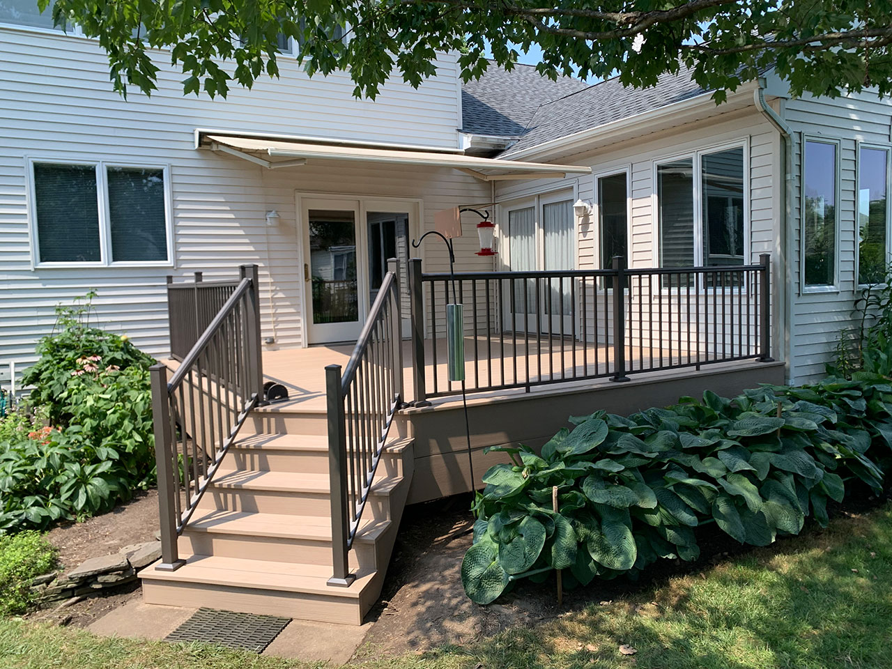 Morrestown Azek Deck Harvest collection with RDI Bronze Railing - After