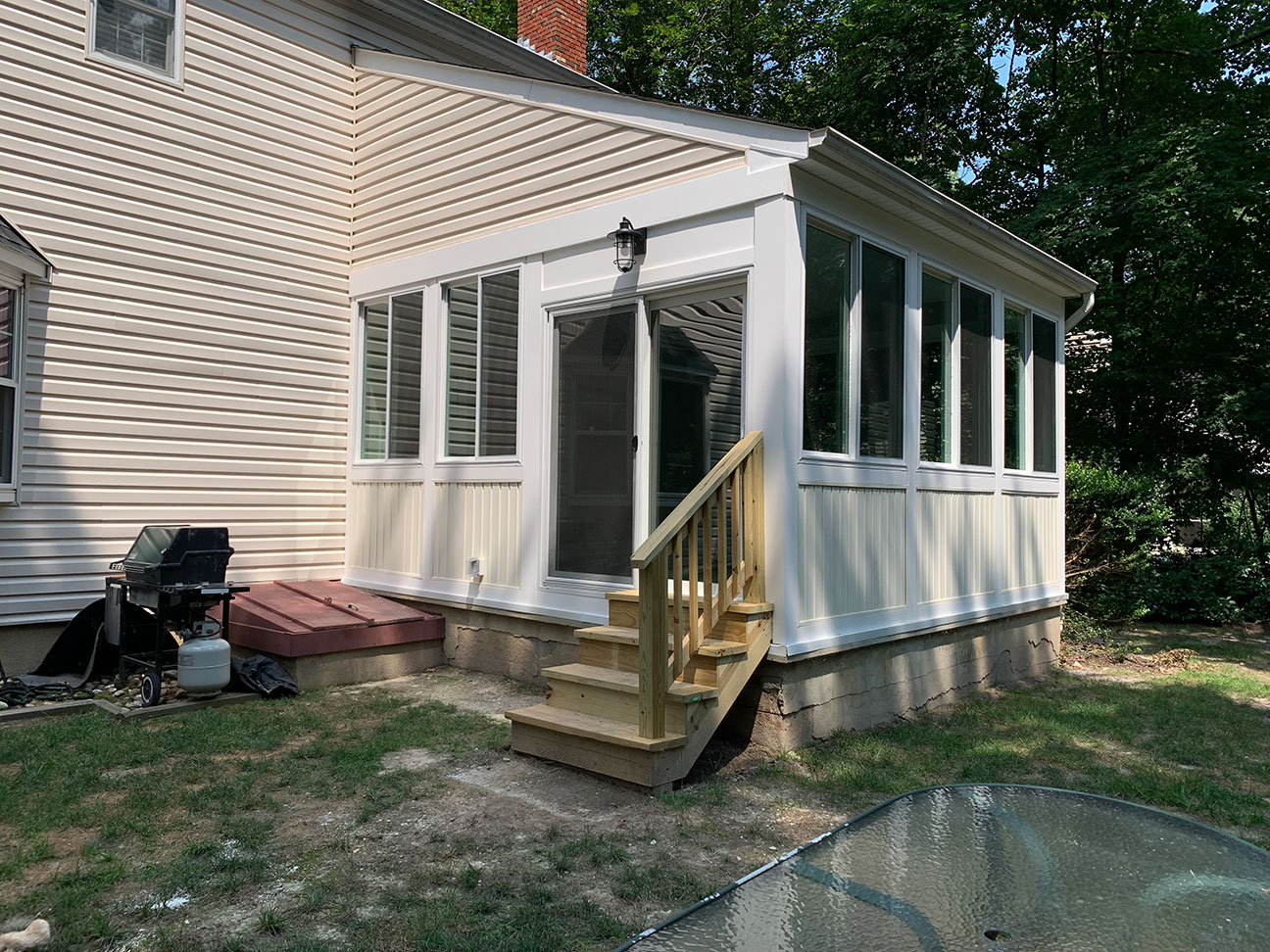 Existing Porch Remodeled into Living Space