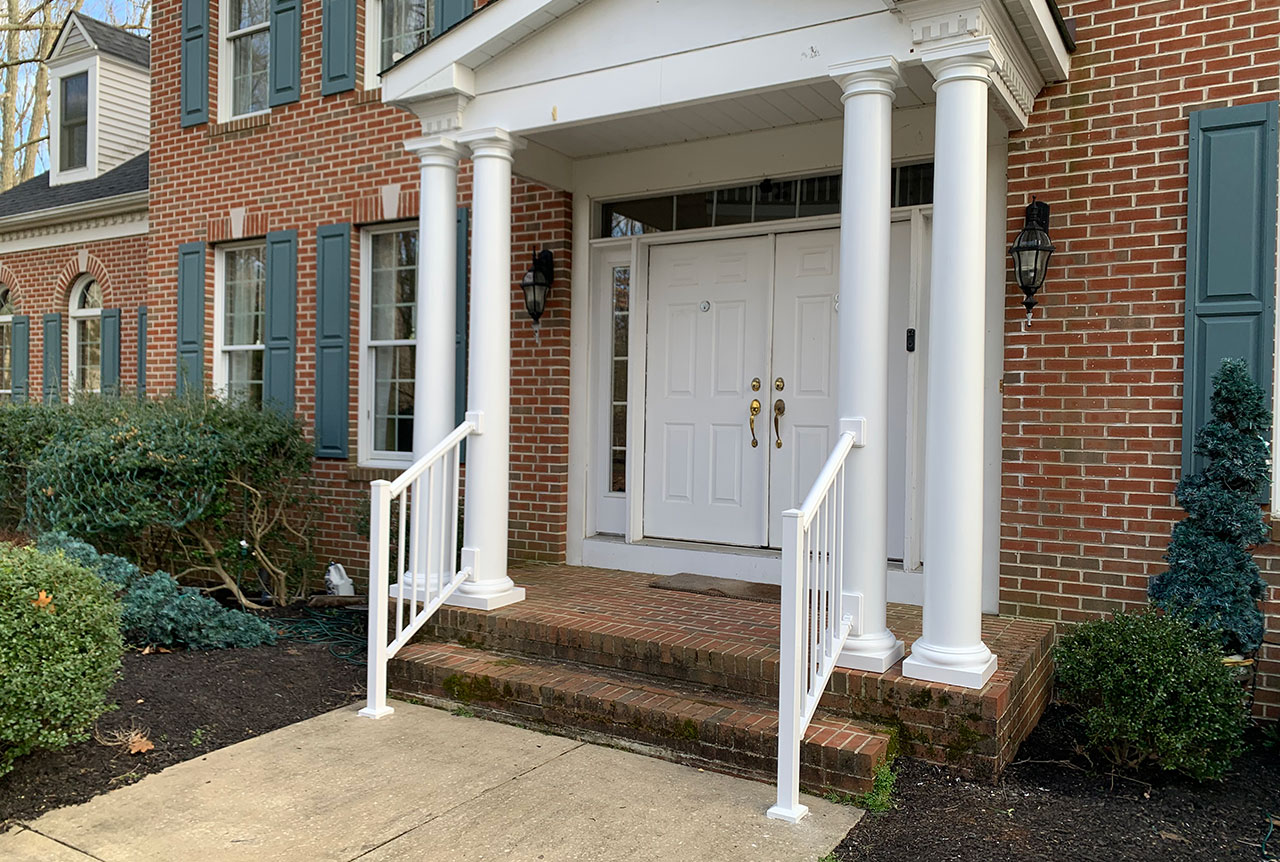 Shamong Front Porch Railings Timbertech Edge Prime after